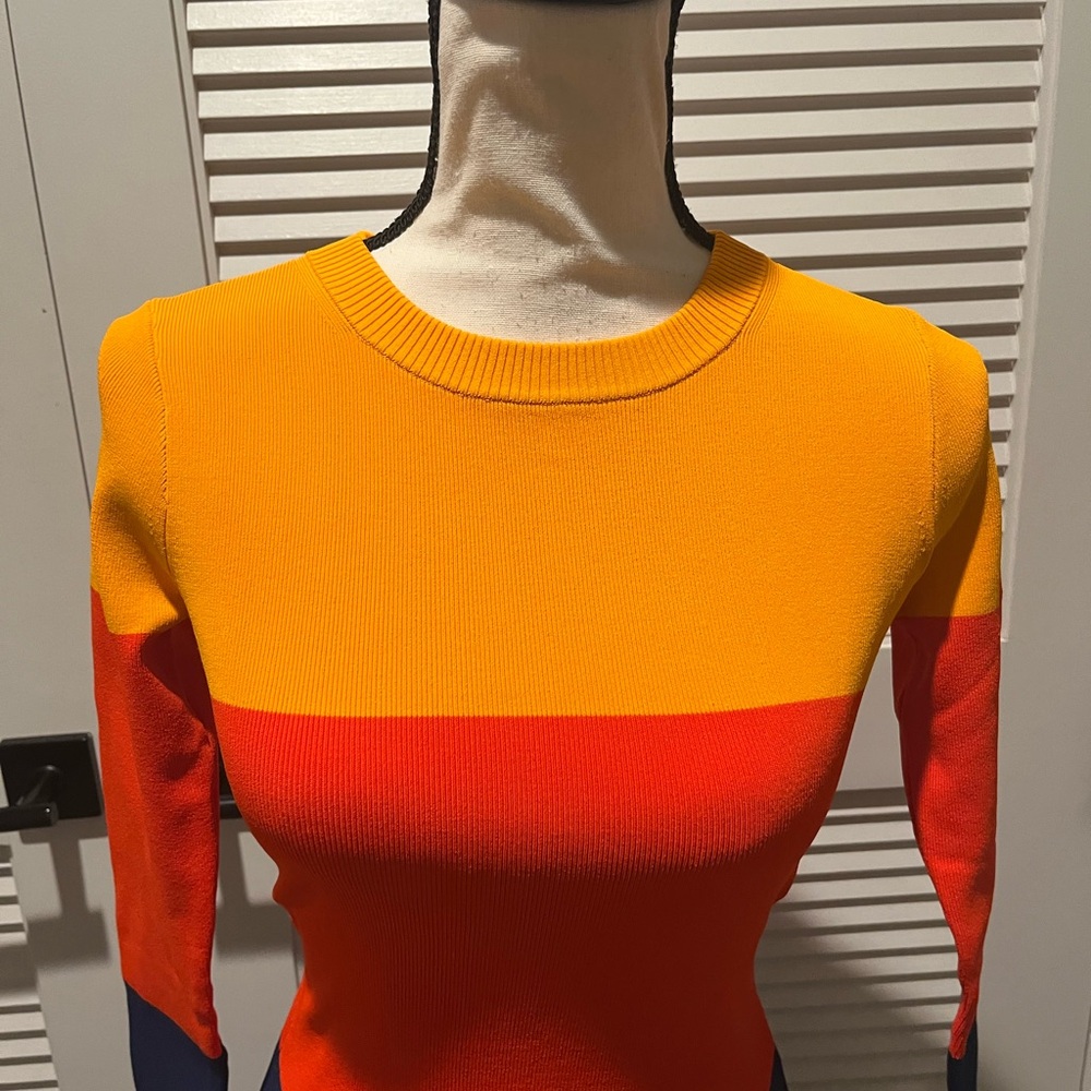 Colorblock Long Sleeve Sweater